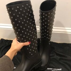 100% Authentic Saint Laurent rainboots